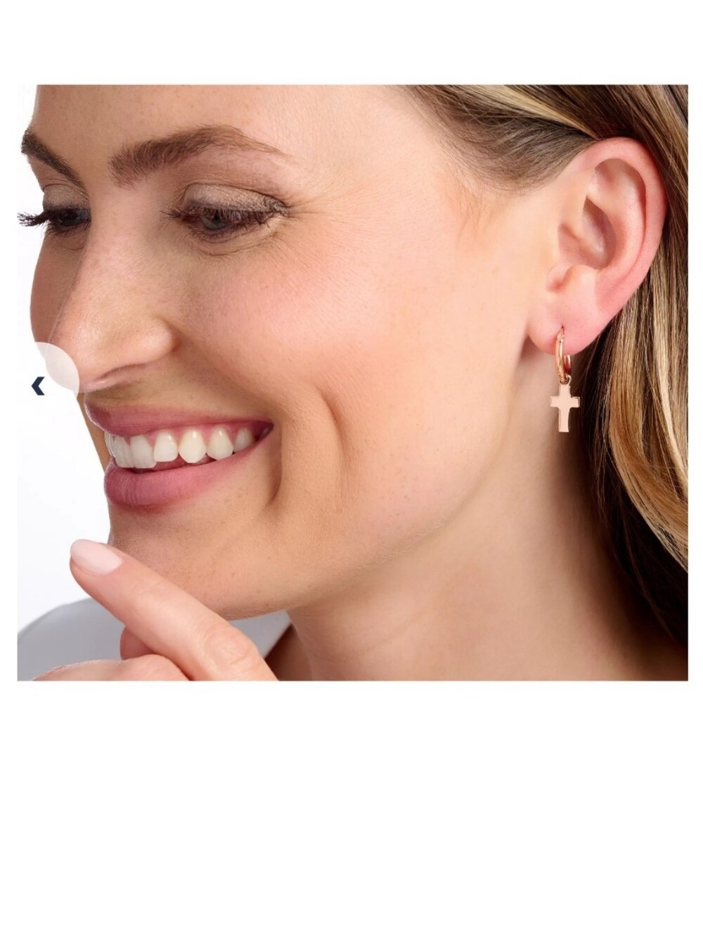 As Is" UltraFine 950 Silver Cross Motif Earrings